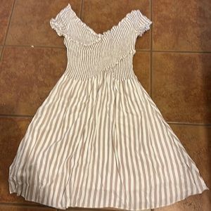 Striped dress size small